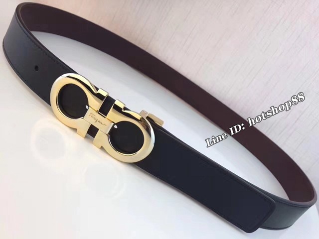 菲拉格慕專櫃款男士皮帶 Ferragamo雙面牛皮爆款腰帶  jjp2218